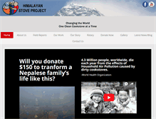 Tablet Screenshot of himalayanstoveproject.org